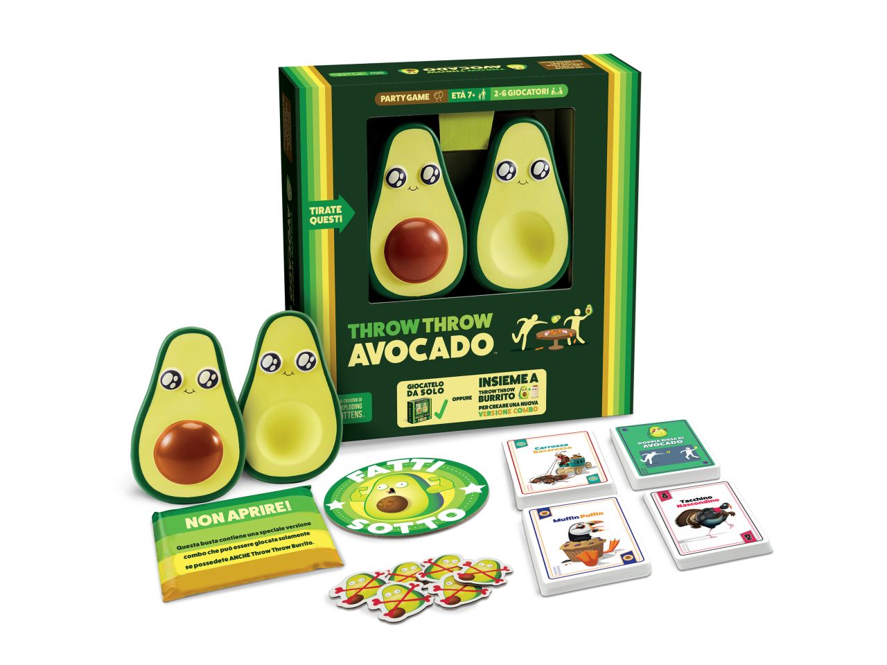 Asmodee throw throw avocado gioco da tavolo