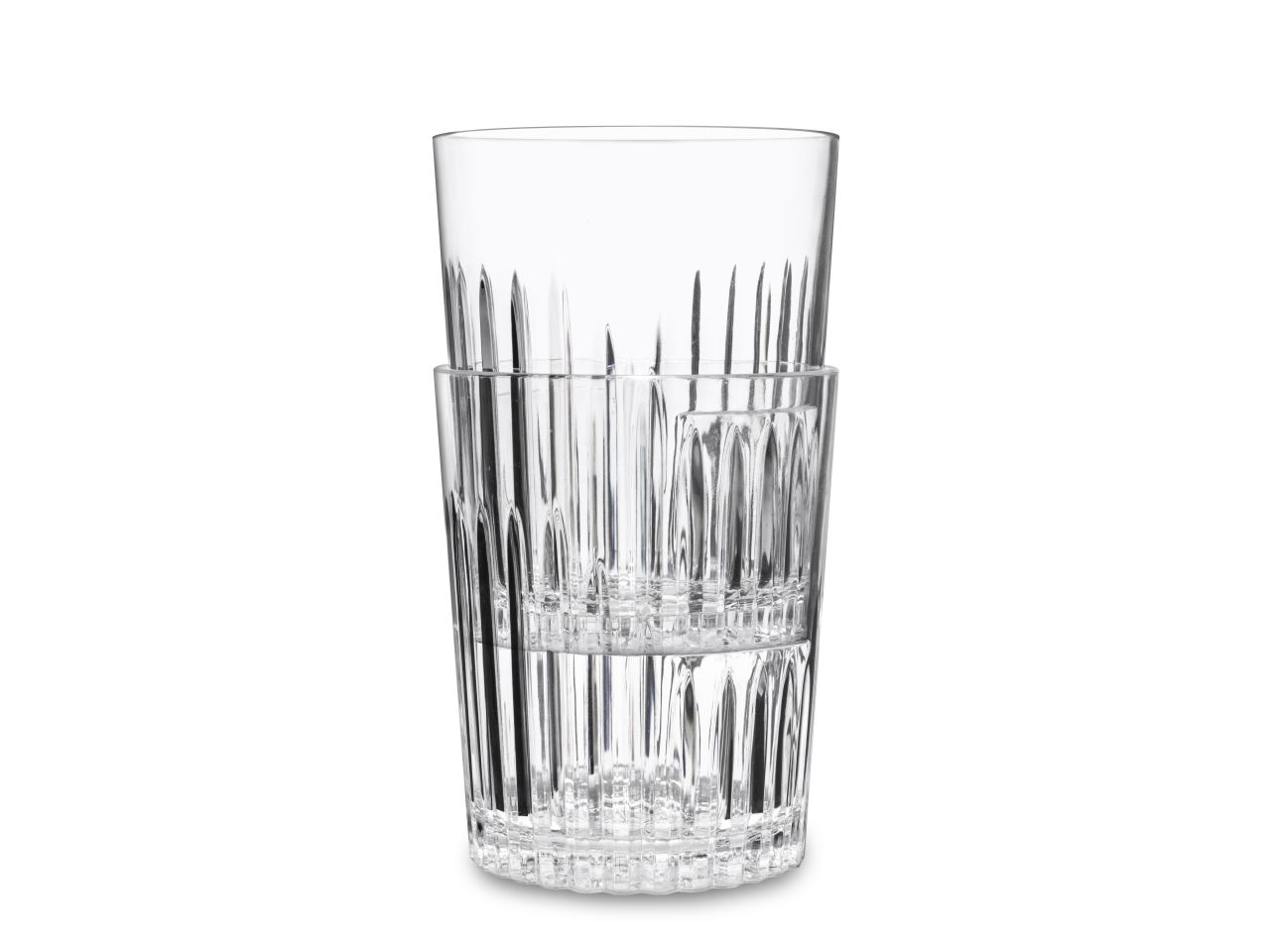 Waf bicchiere milano d.o.f. da 4ocl infrangibile in san trasparente , plastica  rigida, bpa-free , riutilizzabile