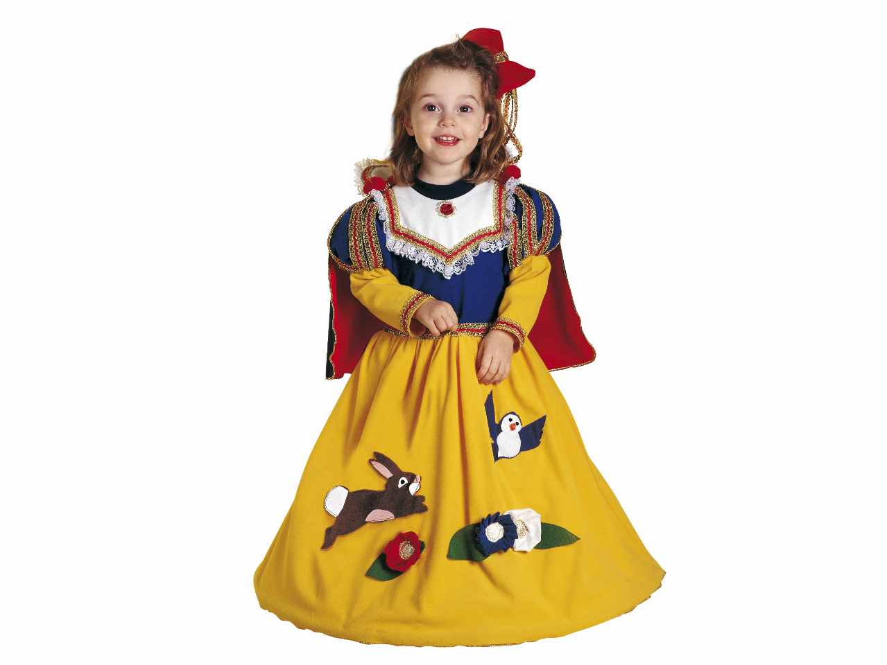 Costume Biancaneve (vestito, mantello), 2-3 anni