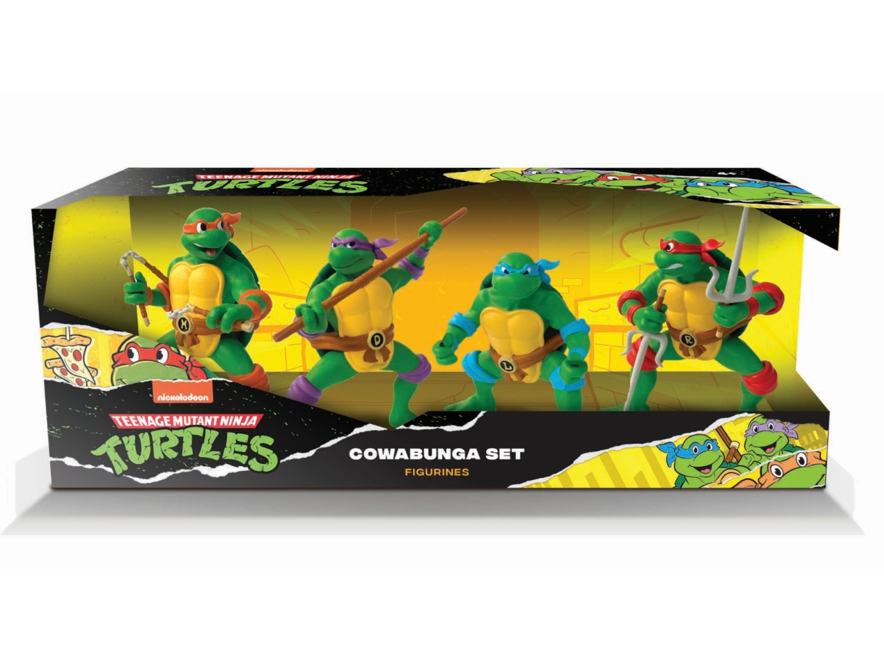 Set da 4 personaggi da collezione delle tartarughe ninja