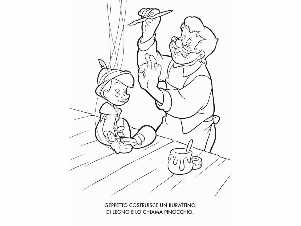 Libro di pinocchio primo album da colorare | Agrusti.eu