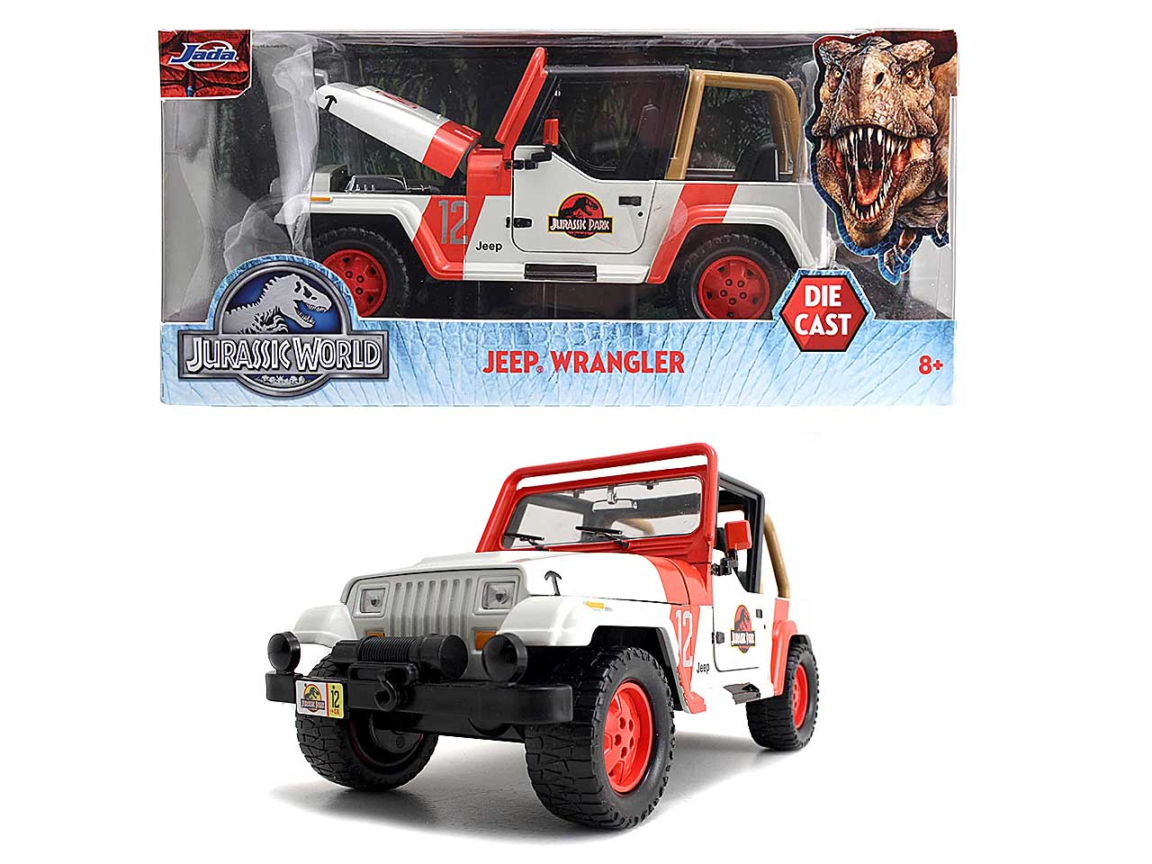 Jurassic park 1992 jeep wrangler 1:24 253253005 