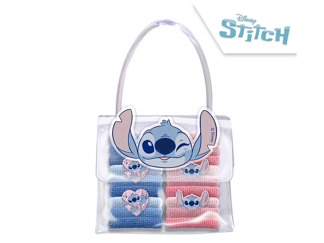 Stitch borsa 11x16cm con 18 accessori per capelli