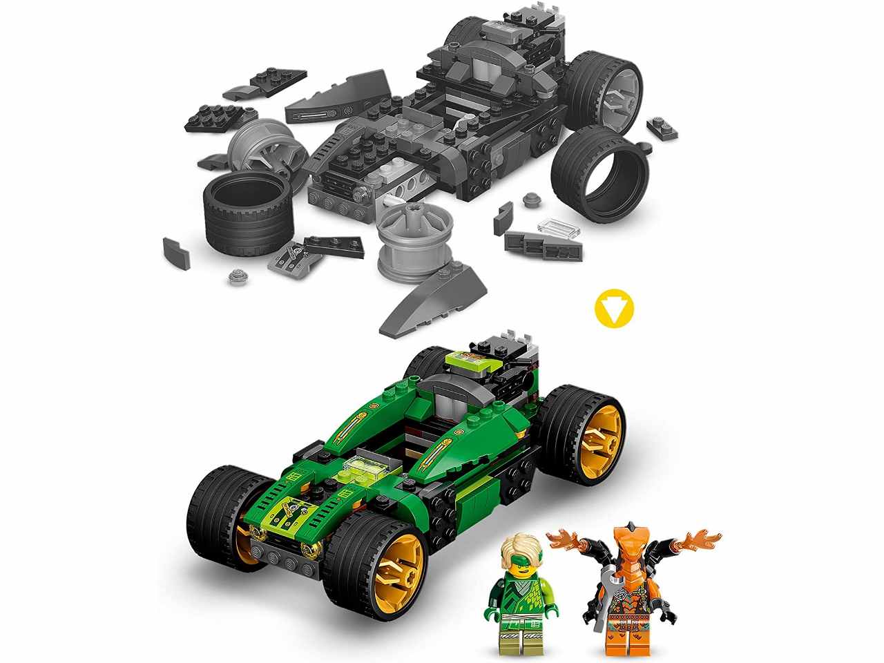 Lego ninjago carro verde deals