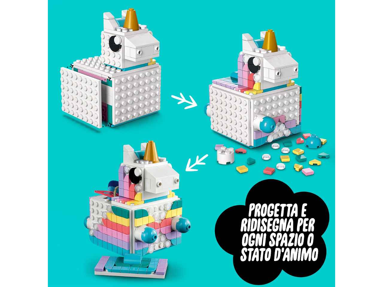 Lego dots family pack creativo unicorno 41962