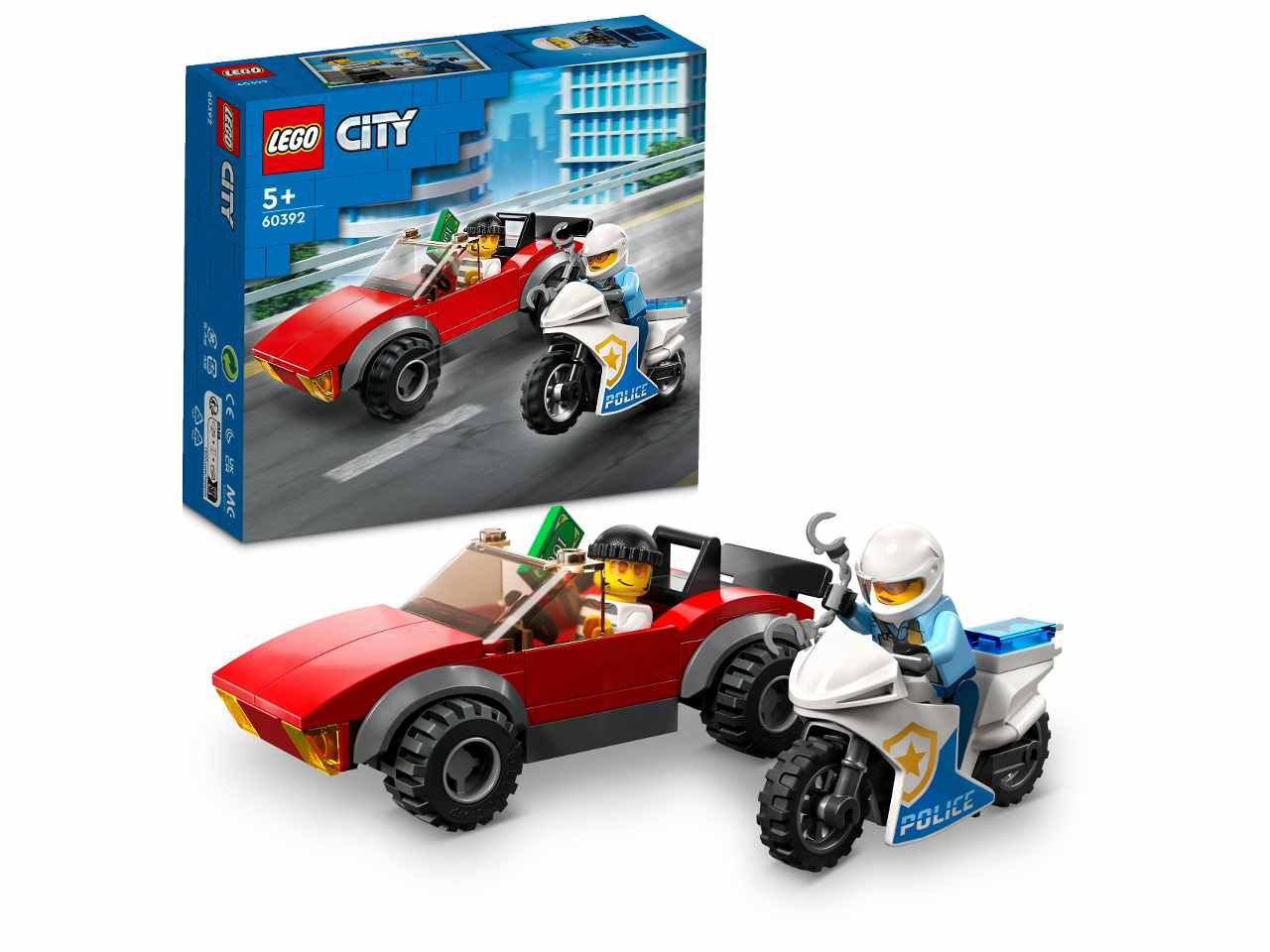 Lego city police inseguimento sulla moto della polizia