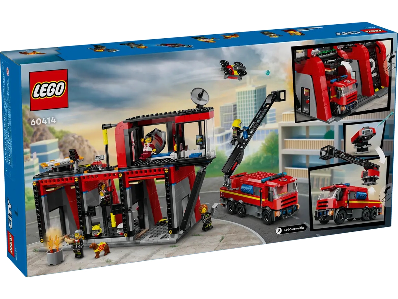 Lego city fire caserma dei pompieri e autopompa