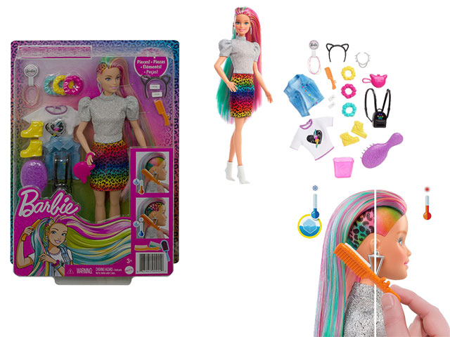 Barbie capelli multicolor grn81-0