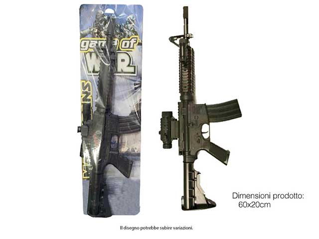 Fucile doppia canna calibro 6 mm arma giocattolo con laser RK302 218010