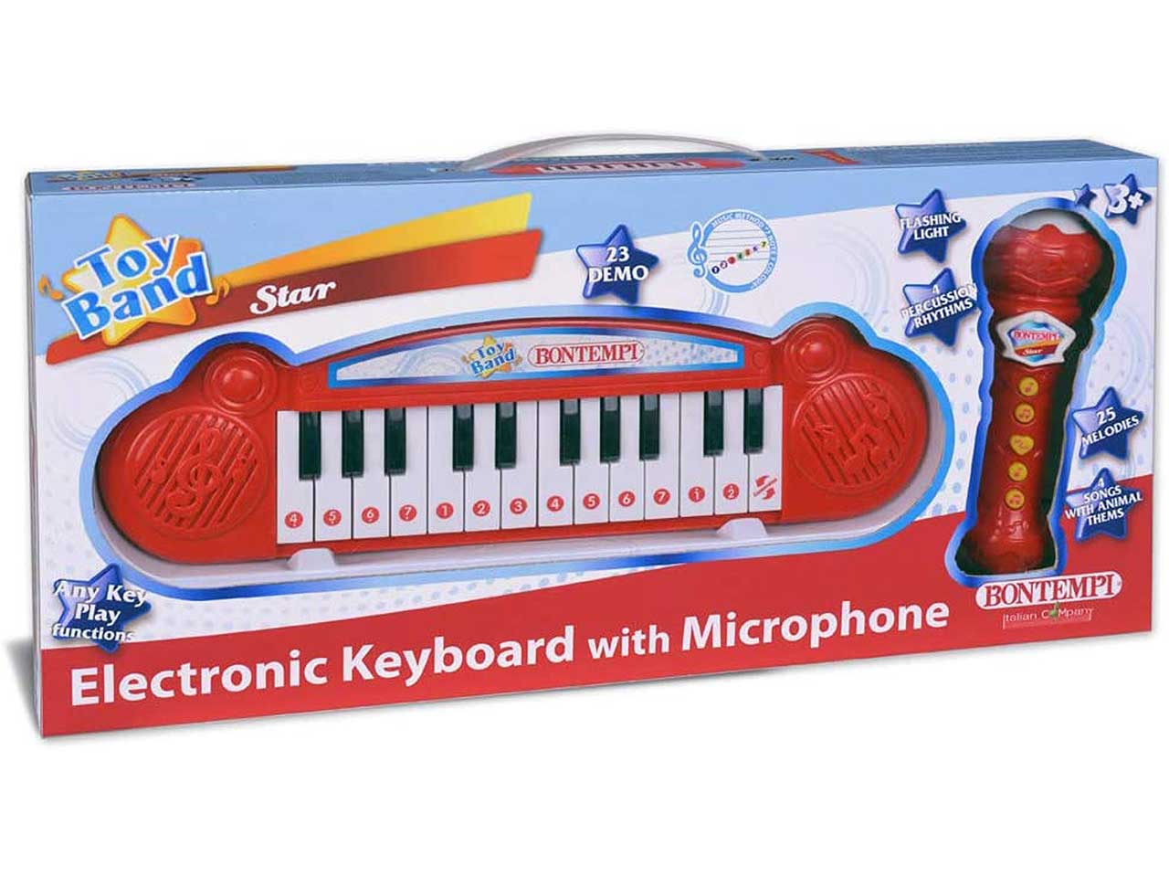 Tastiera 24 tasti con microfono karaoke 