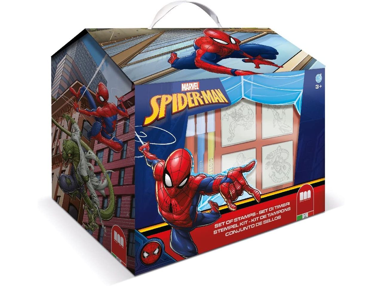 Spiderman casetta con 36 colori