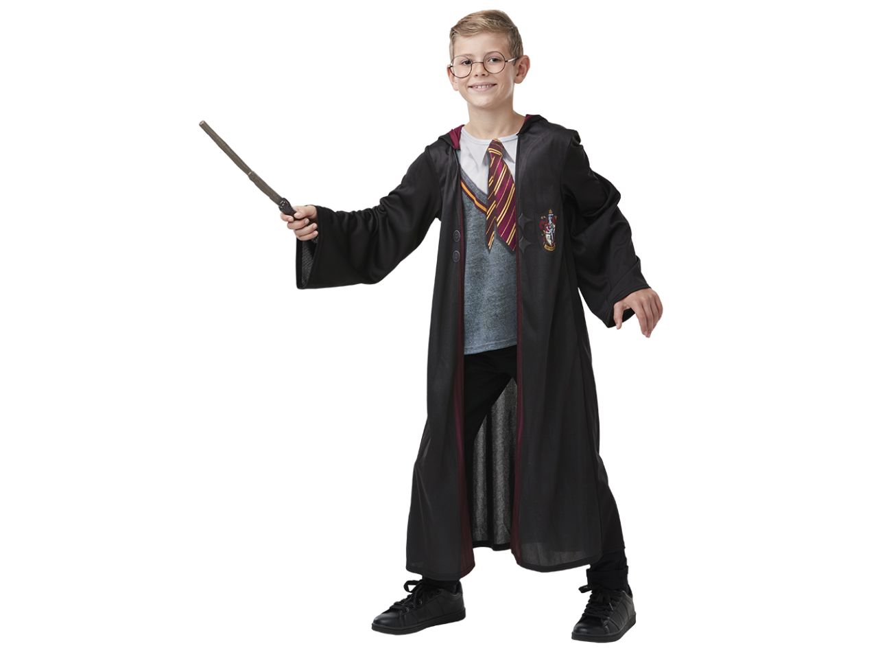 Rubies vestito harry potter con accessori per bambini taglia m - tunica con  camicia e cravatta stampati, occhiali e bacchetta