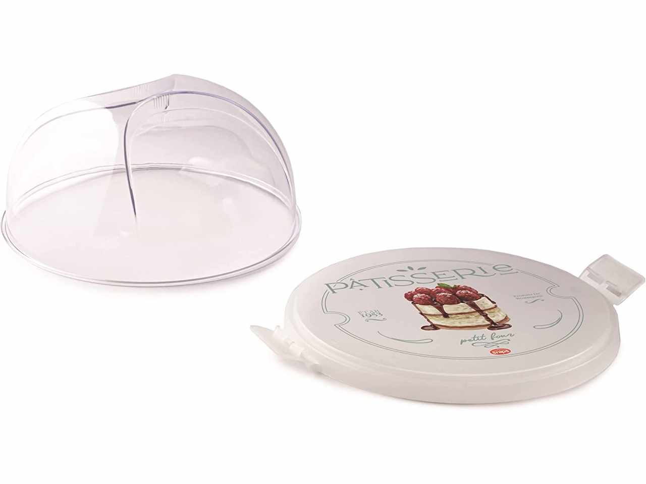Trasparente Snips Made in Italy Pastries Keepeer con 2 chiusure di sicurezza 0% BPA e phthalate free Porta Dolci Passerie 27 x 26 x 14 cm 