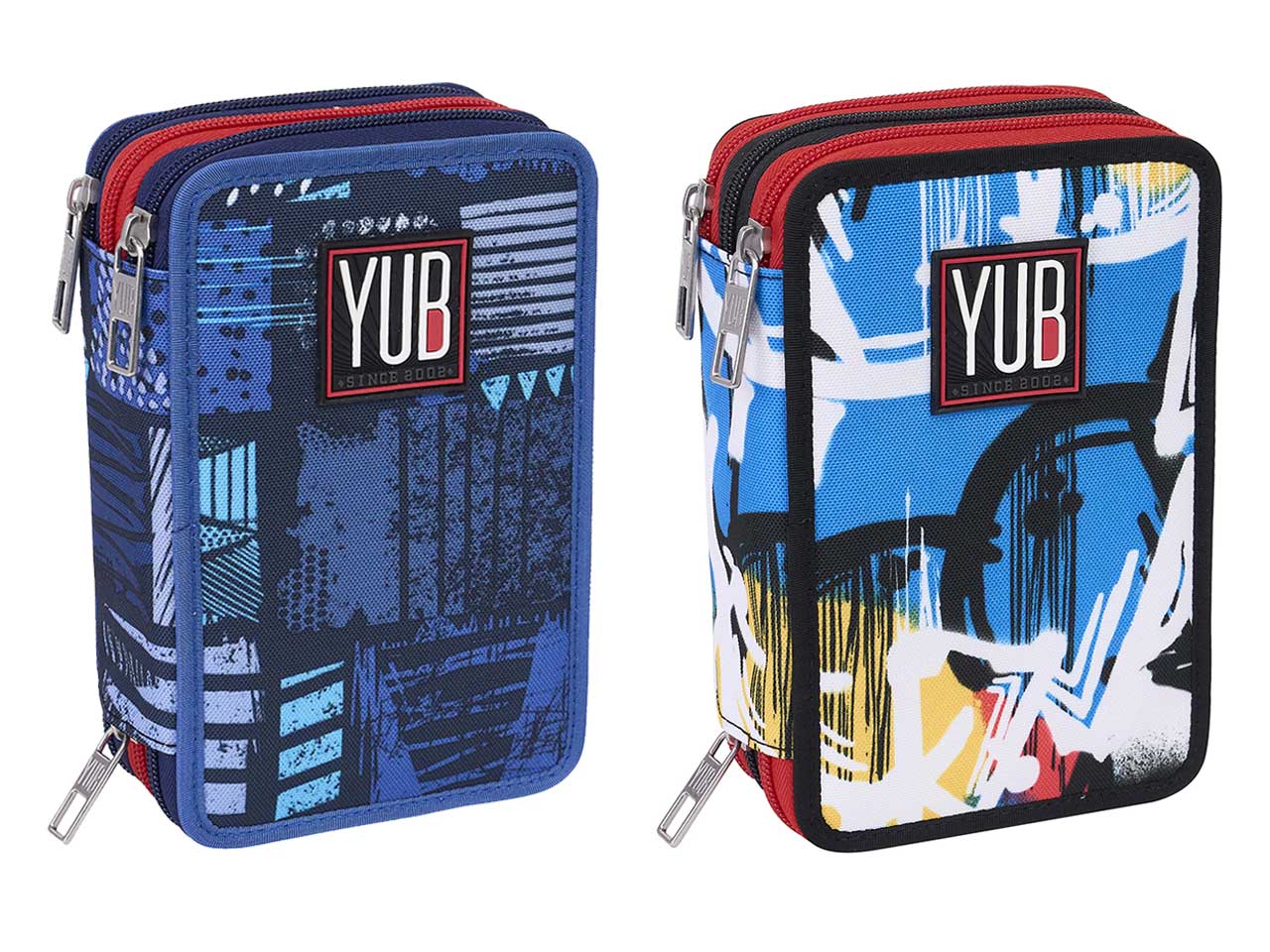 Yub colorful graffiti astuccio 3 zip Agrusti.eu
