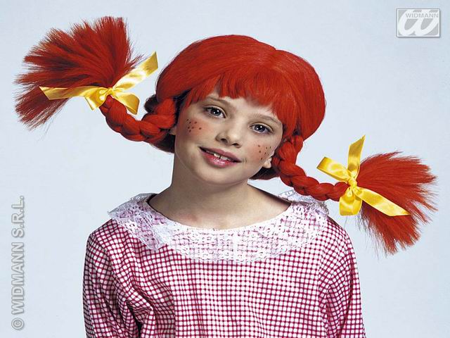 parrucca rossa bambina