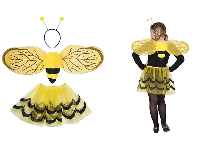 Costume da ape - il set comprende tutu, ali e antenne