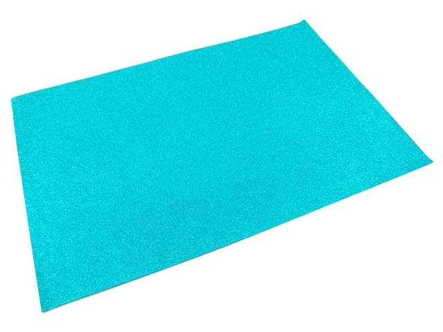 Gomma crepla wiler foglio eva foam glitter, gomma espansa azzurro 40x60cm 2  mm